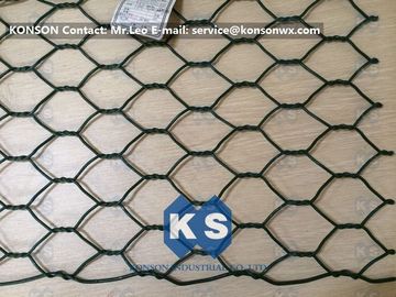 Επαγγελματικά κιβώτιο και καλάθι πλέγματος καλωδίων PVC Gabions για την εξαγωνική αλιεία με δίχτυα καλωδίων κοτόπουλου