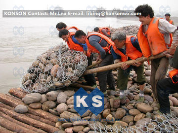 Επαγγελματική σάκων Gabion πλέγματος εξαγωνική καλωδίων αντίσταση καταστροφής αλιείας με δίχτυα ισχυρή