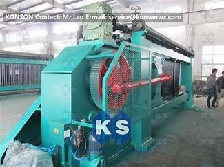 4.0mm στρίβοντας μετάλλων μηχανή 6300mm πλέγματος καλωδίων εξαγωνική πλάτος